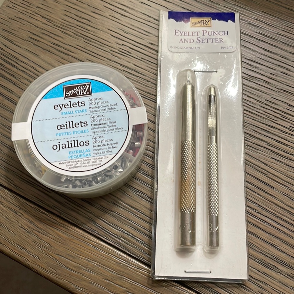 Stampin Up Eyelets and Eyelet Punch & Setter